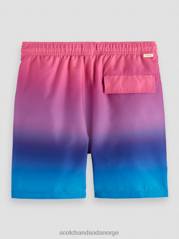 menn badeshorts med middels trykk cerise gradient N40XD695 klær Scotch & Soda