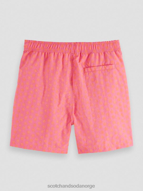 menn badeshorts med middels trykk flamingo voks blad aop N40XD671 klær Scotch & Soda