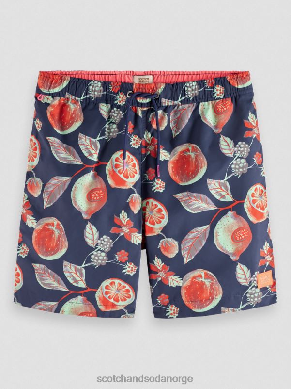 menn badeshorts med middels trykk multi frukt aop N40XD674 klær Scotch & Soda