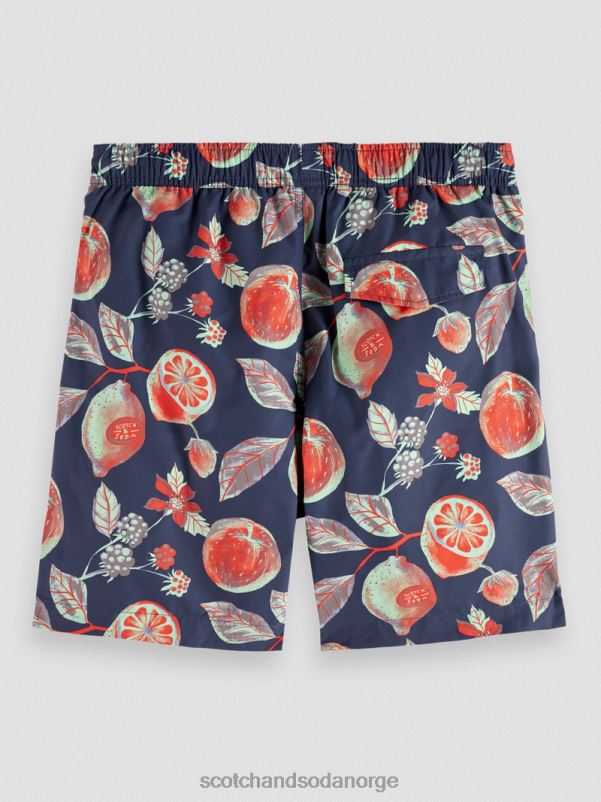 menn badeshorts med middels trykk multi frukt aop N40XD674 klær Scotch & Soda
