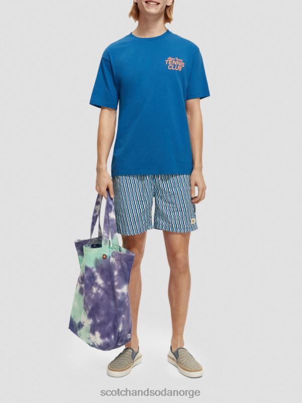 menn badeshorts med middels trykk riviera abstrakt aop N40XD666 klær Scotch & Soda