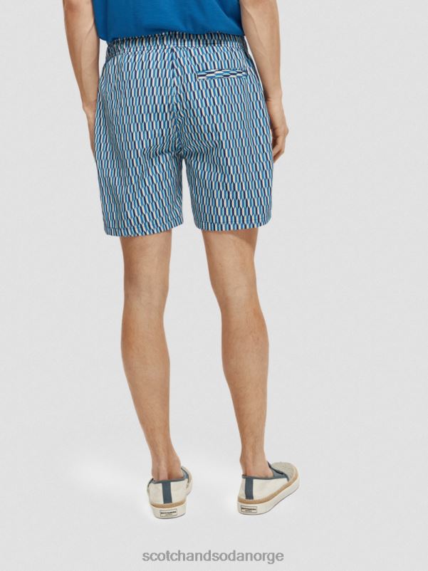 menn badeshorts med middels trykk riviera abstrakt aop N40XD666 klær Scotch & Soda