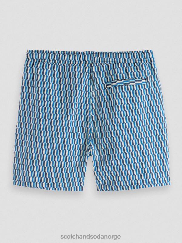 menn badeshorts med middels trykk riviera abstrakt aop N40XD666 klær Scotch & Soda
