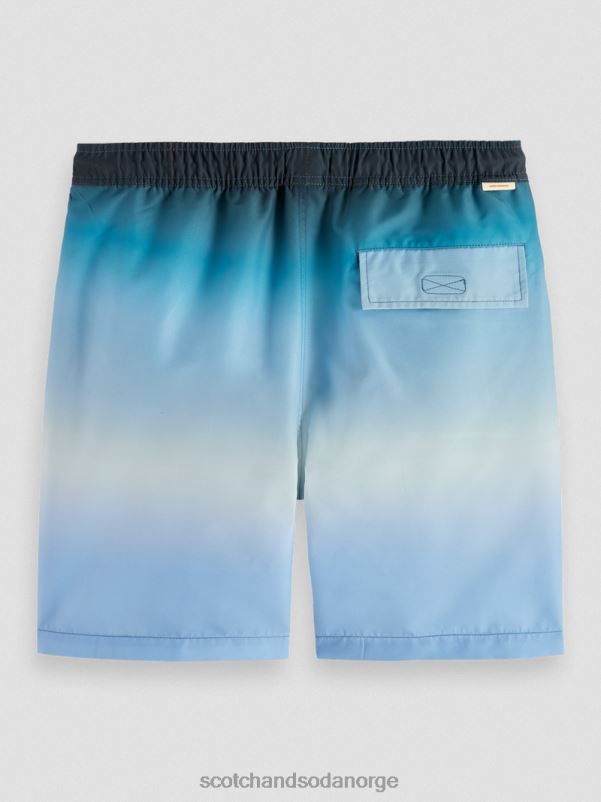 menn badeshorts med middels trykk turkis gradient N40XD694 klær Scotch & Soda