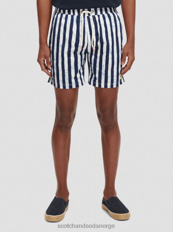 blå tie dye stripe