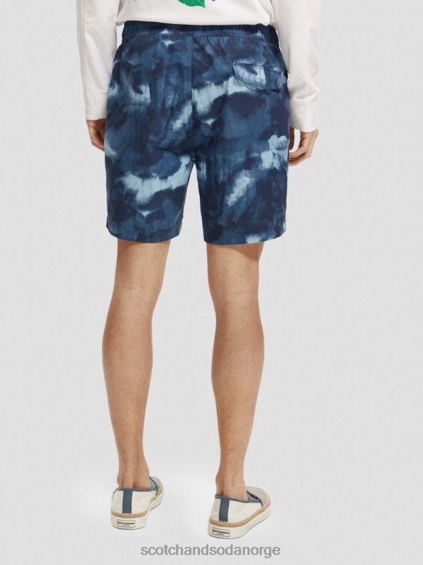 menn trykte tie-dye mellomlange badeshorts navy slipsfarge N40XD689 klær Scotch & Soda