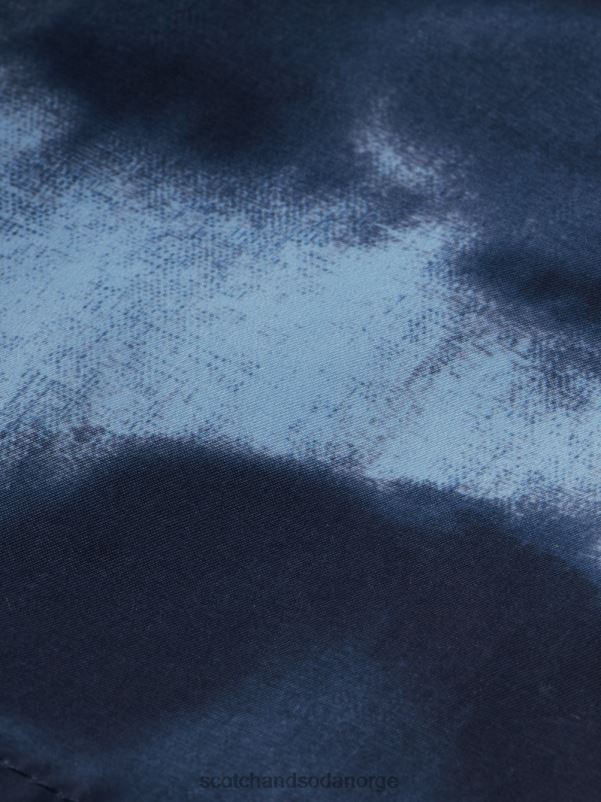 menn trykte tie-dye mellomlange badeshorts navy slipsfarge N40XD689 klær Scotch & Soda