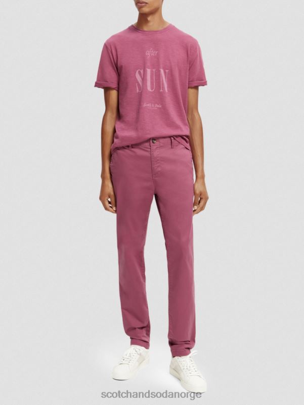 menn T-skjorte for kunstverk i økologisk jersey dahlia N40XD367 klær Scotch & Soda