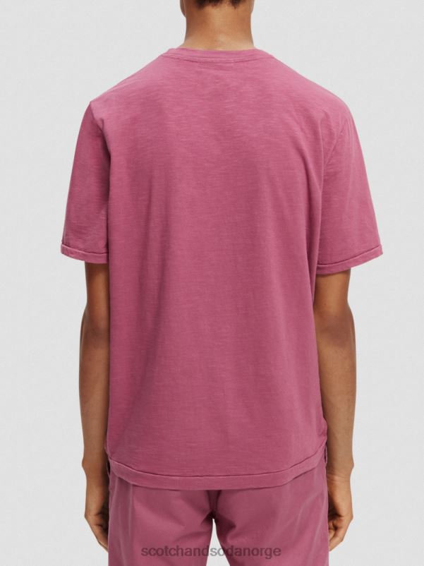 menn T-skjorte for kunstverk i økologisk jersey dahlia N40XD367 klær Scotch & Soda