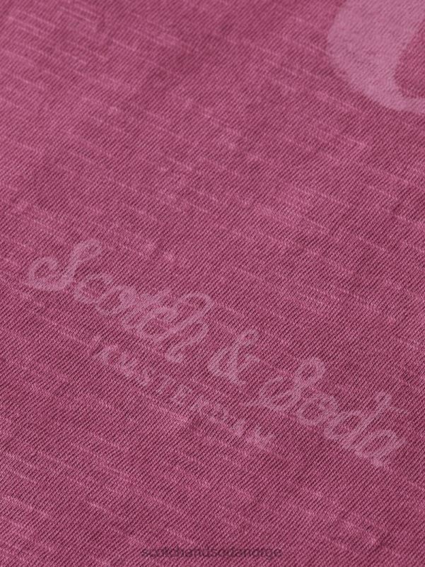 menn T-skjorte for kunstverk i økologisk jersey dahlia N40XD367 klær Scotch & Soda