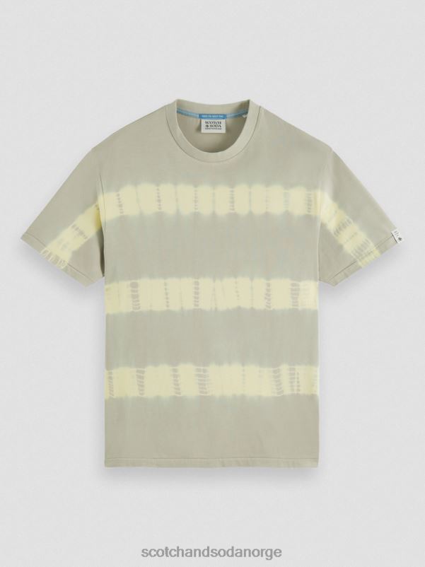 menn avslappet passform økologisk tie-dye t-skjorte sandstein N40XD389 klær Scotch & Soda