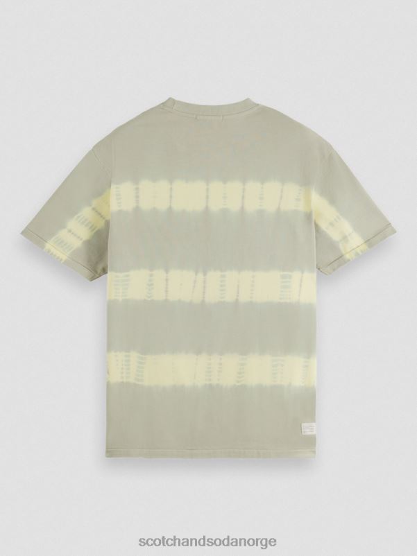 menn avslappet passform økologisk tie-dye t-skjorte sandstein N40XD389 klær Scotch & Soda