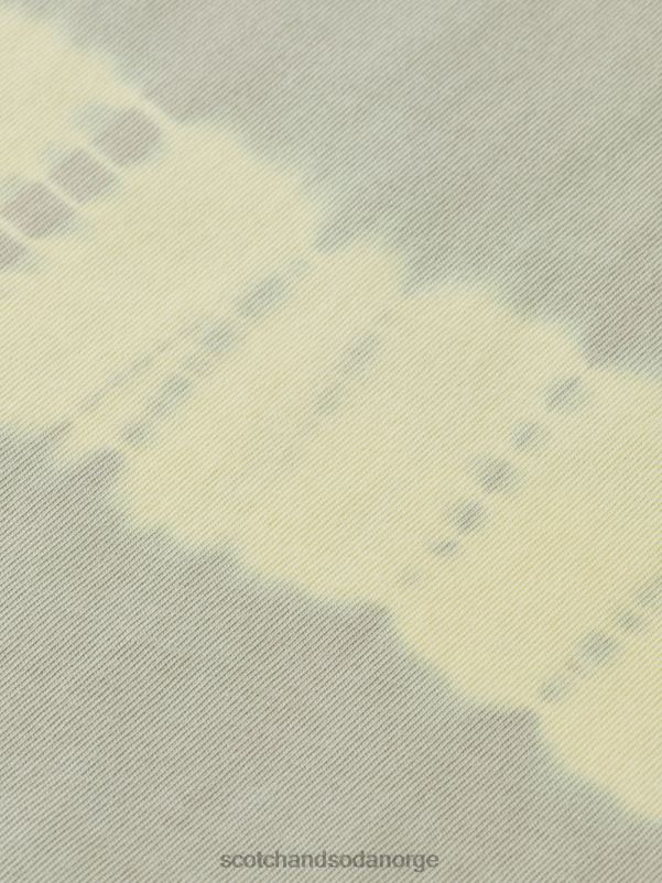 menn avslappet passform økologisk tie-dye t-skjorte sandstein N40XD389 klær Scotch & Soda
