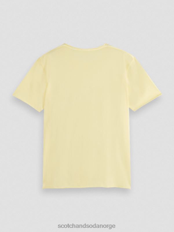menn avslappet passform råkant t-skjorte banan N40XD386 klær Scotch & Soda