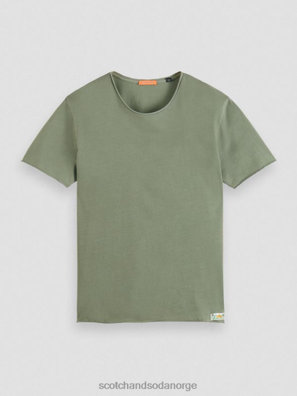 menn avslappet passform råkant t-skjorte hæren N40XD385 klær Scotch & Soda