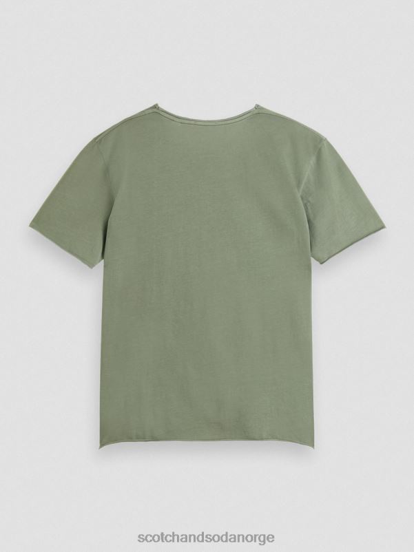 menn avslappet passform råkant t-skjorte hæren N40XD385 klær Scotch & Soda