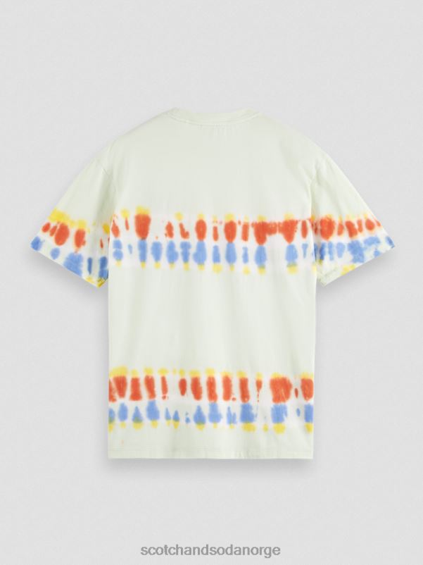 menn brodert kunstverk tie-dye t-skjorte mynte slips fargestoff N40XD439 klær Scotch & Soda