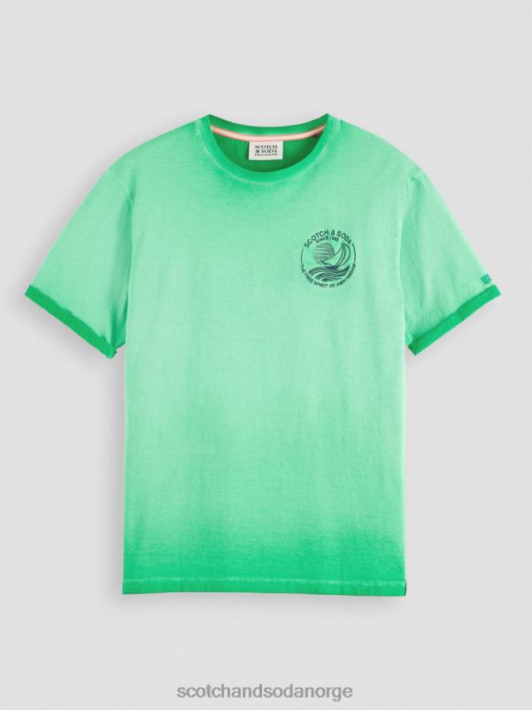 menn kaldfarget kunst-t-skjorte amazon grønn N40XD376 klær Scotch & Soda