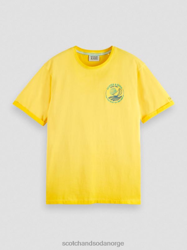 menn kaldfarget kunst-t-skjorte solskinn N40XD375 klær Scotch & Soda