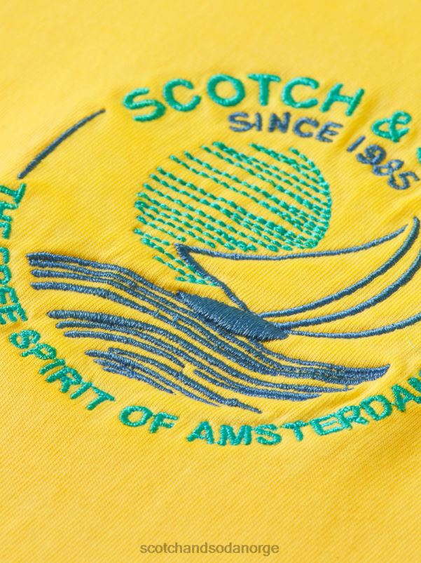 menn kaldfarget kunst-t-skjorte solskinn N40XD375 klær Scotch & Soda