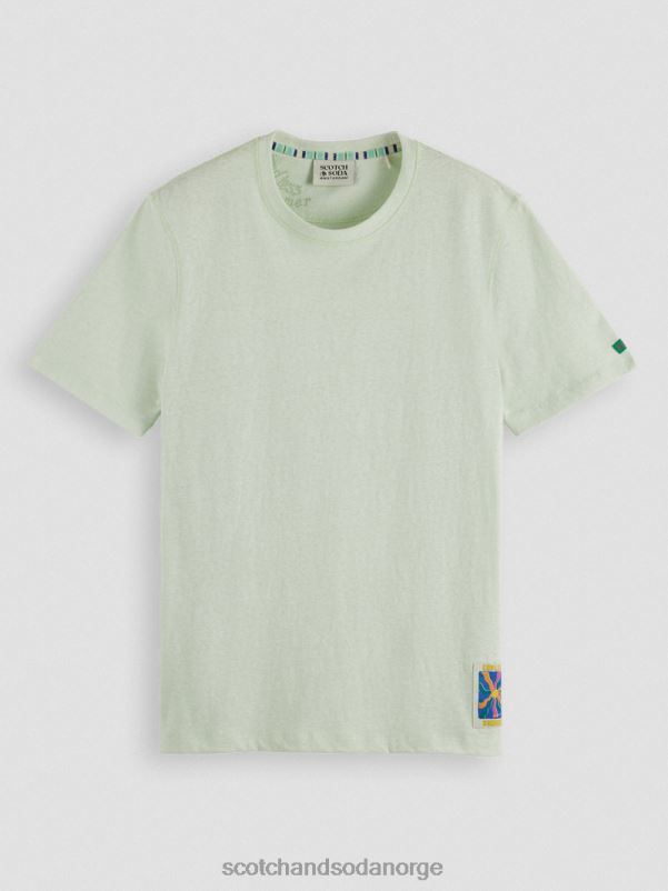 menn melange patch t-skjorte myntemelert N40XD369 klær Scotch & Soda