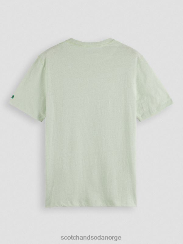 menn melange patch t-skjorte myntemelert N40XD369 klær Scotch & Soda