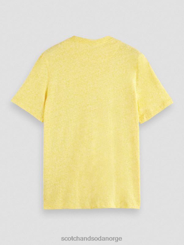 menn melange patch t-skjorte solskinn melange N40XD370 klær Scotch & Soda