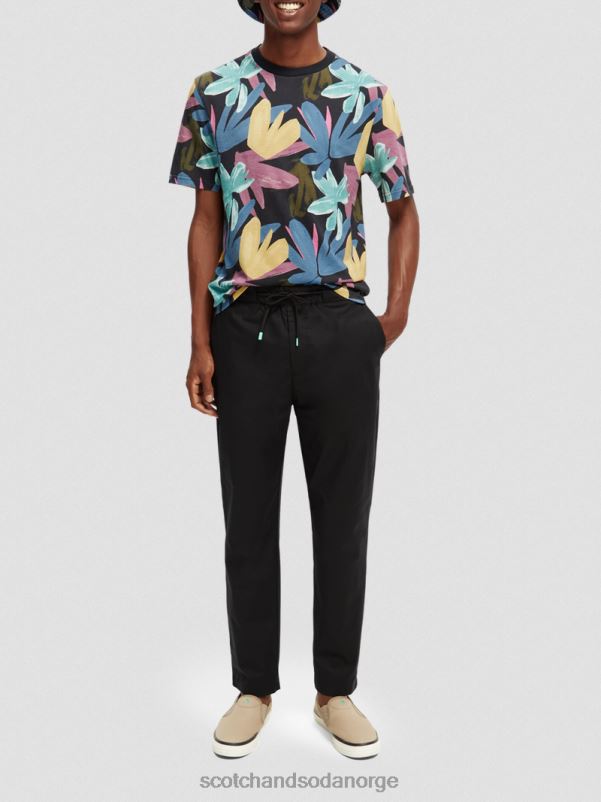 menn organisk t-skjorte med normal passform kombo a N40XD364 klær Scotch & Soda
