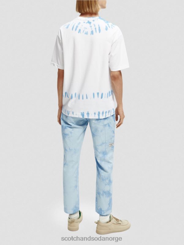menn organisk tie-dye kunstverk t-skjorte kombinasjon b N40XD404 klær Scotch & Soda