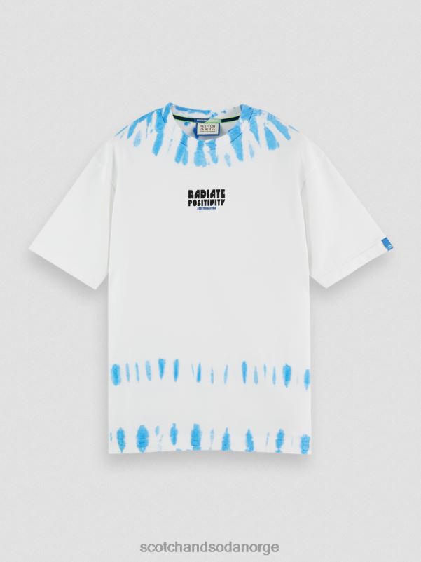 menn organisk tie-dye kunstverk t-skjorte kombinasjon b N40XD404 klær Scotch & Soda