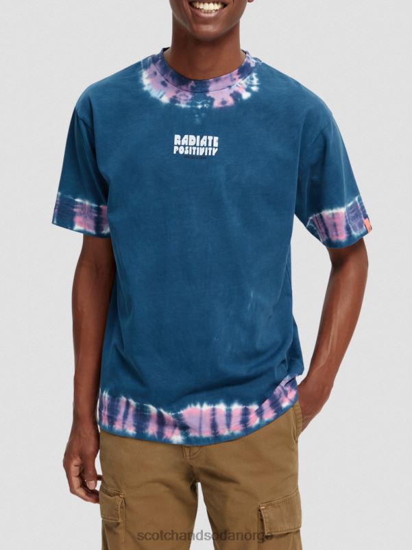 menn organisk tie-dye kunstverk t-skjorte kombo d N40XD405 klær Scotch & Soda