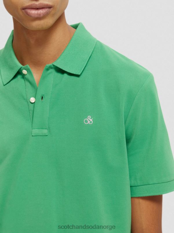menn piképolo i økologisk bomull amazon grønn N40XD460 klær Scotch & Soda