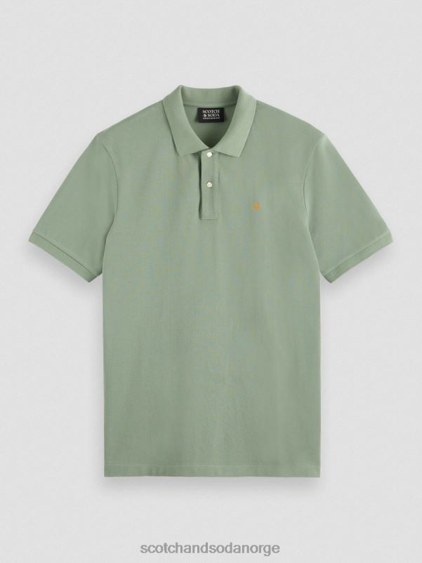 menn piképolo i økologisk bomull hæren N40XD464 klær Scotch & Soda