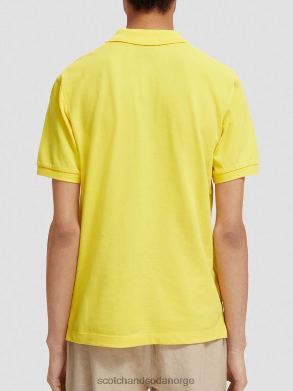menn piképolo i økologisk bomull solskinn N40XD466 klær Scotch & Soda