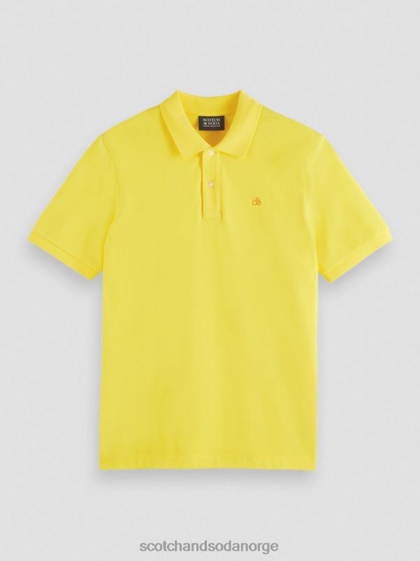menn piképolo i økologisk bomull solskinn N40XD466 klær Scotch & Soda