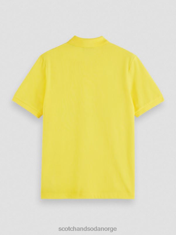 menn piképolo i økologisk bomull solskinn N40XD466 klær Scotch & Soda