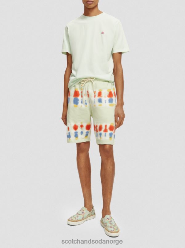 menn plaggfarget t-skjorte med normal passform mynte N40XD433 klær Scotch & Soda