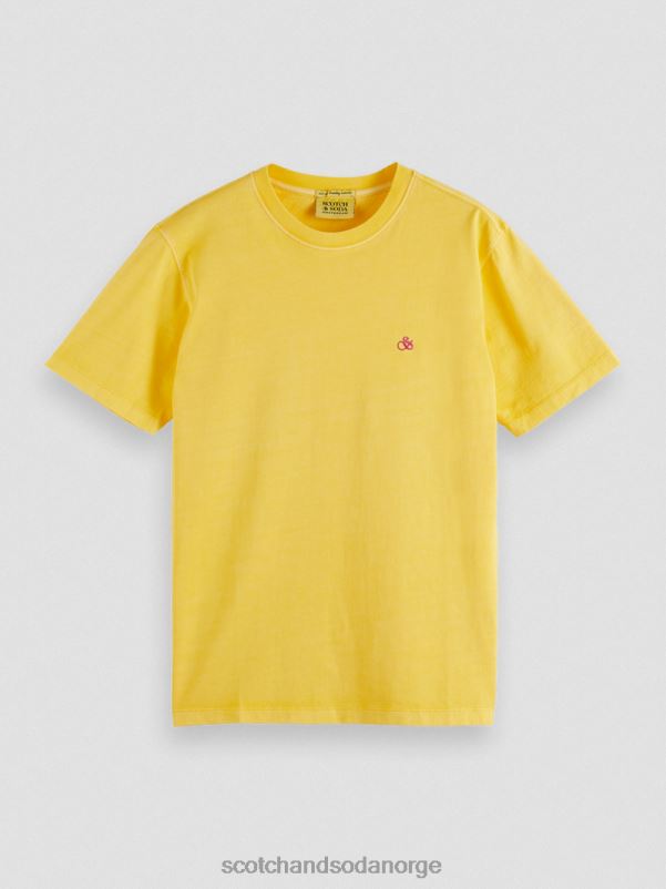 menn plaggfarget t-skjorte med normal passform solskinn N40XD431 klær Scotch & Soda