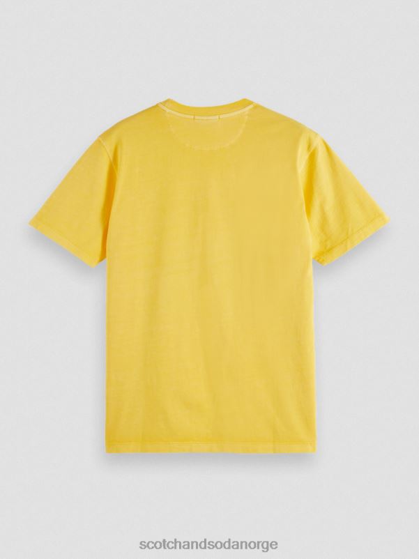 menn plaggfarget t-skjorte med normal passform solskinn N40XD431 klær Scotch & Soda