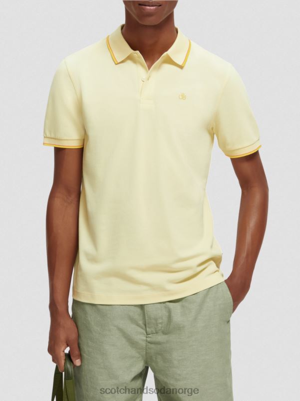menn polo i økologisk bomull banan N40XD449 klær Scotch & Soda