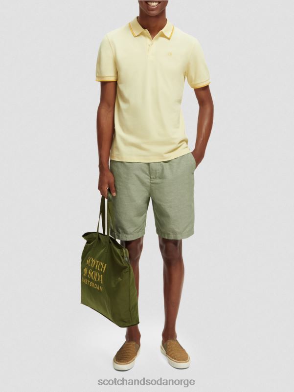 menn polo i økologisk bomull banan N40XD449 klær Scotch & Soda
