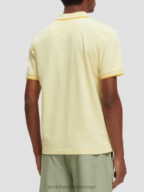 menn polo i økologisk bomull banan N40XD449 klær Scotch & Soda
