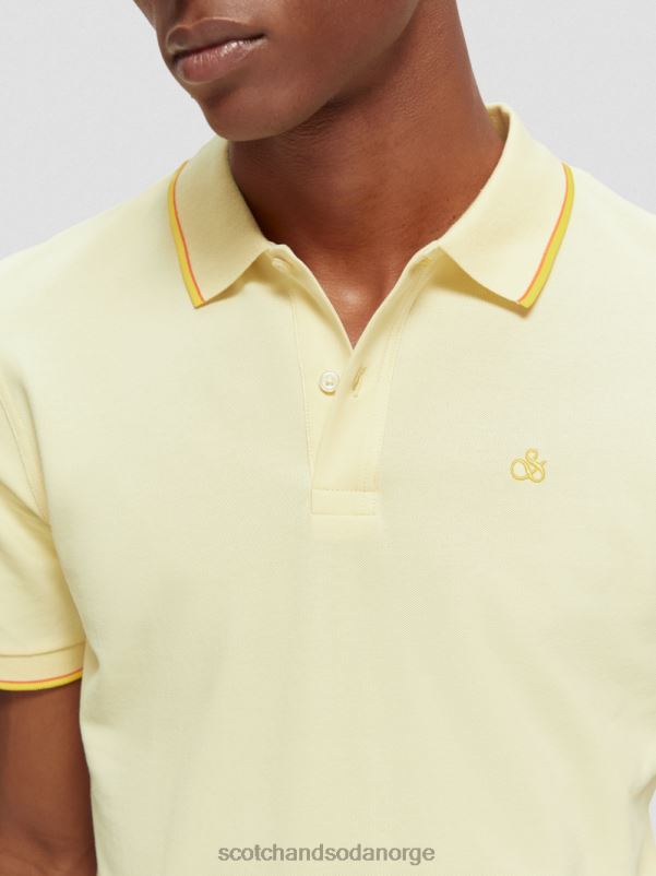 menn polo i økologisk bomull banan N40XD449 klær Scotch & Soda