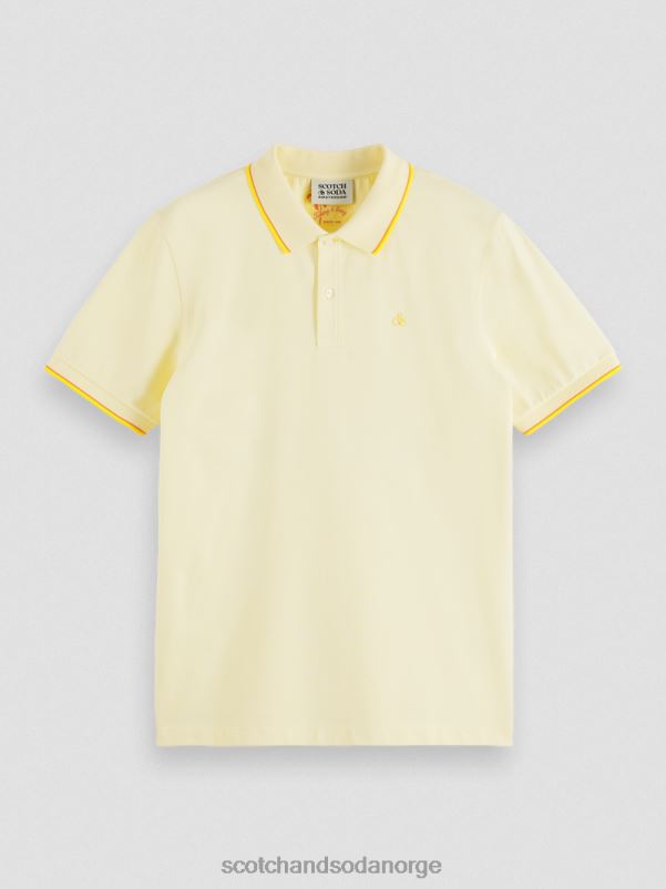 menn polo i økologisk bomull banan N40XD449 klær Scotch & Soda