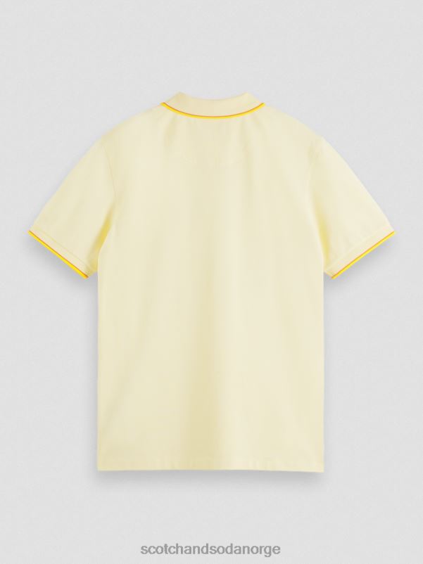 menn polo i økologisk bomull banan N40XD449 klær Scotch & Soda