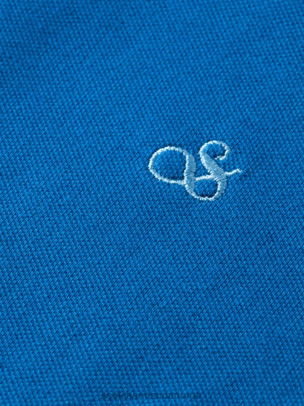 menn polo i økologisk bomull riviera blå N40XD451 klær Scotch & Soda