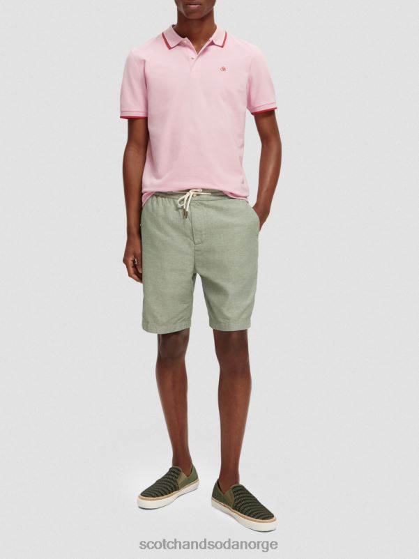 menn polo i økologisk bomull steinrosa N40XD450 klær Scotch & Soda