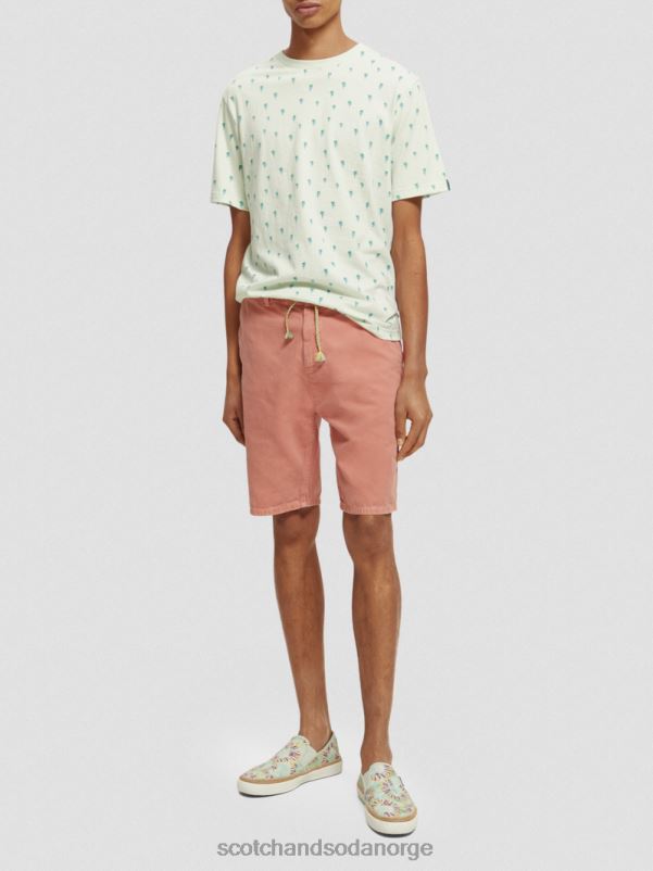 menn t-skjorte med normal passform med trykk mynte N40XD437 klær Scotch & Soda