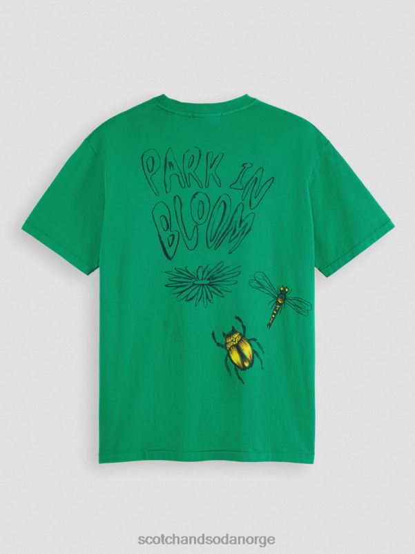 menn vasket kunstverk t-skjorte amazon N40XD447 klær Scotch & Soda