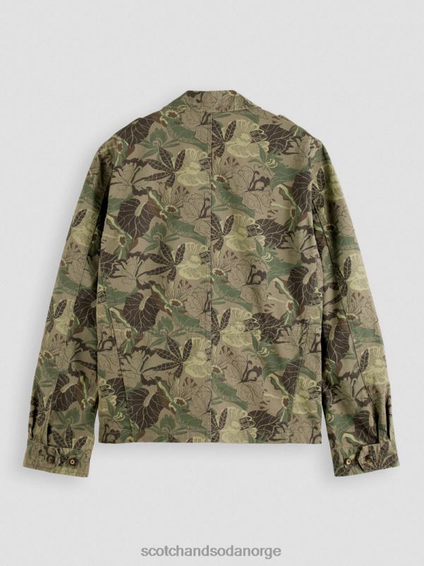 menn brodert trykt army field jakke hærblomst aop N40XD571 klær Scotch & Soda